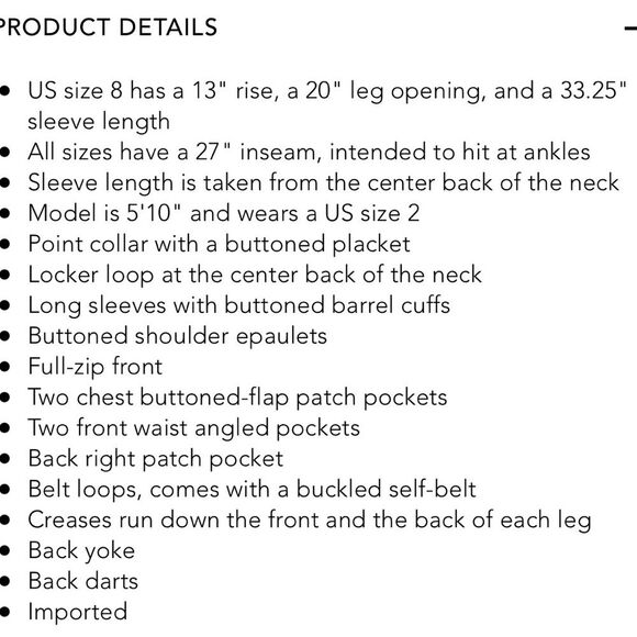 Polo Ralph Lauren- Women’s Cotton Twill Jumpsuit- Size 16 - Picture 4 of 8